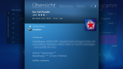 Windows Media Center: Details Spielfilm